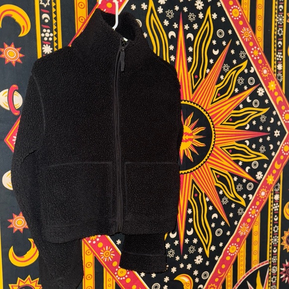 Black Fleece Zip-Up Jacket - Picture 1 of 1